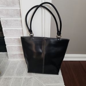 Black Leather Mini Tote-Wilsons Leather